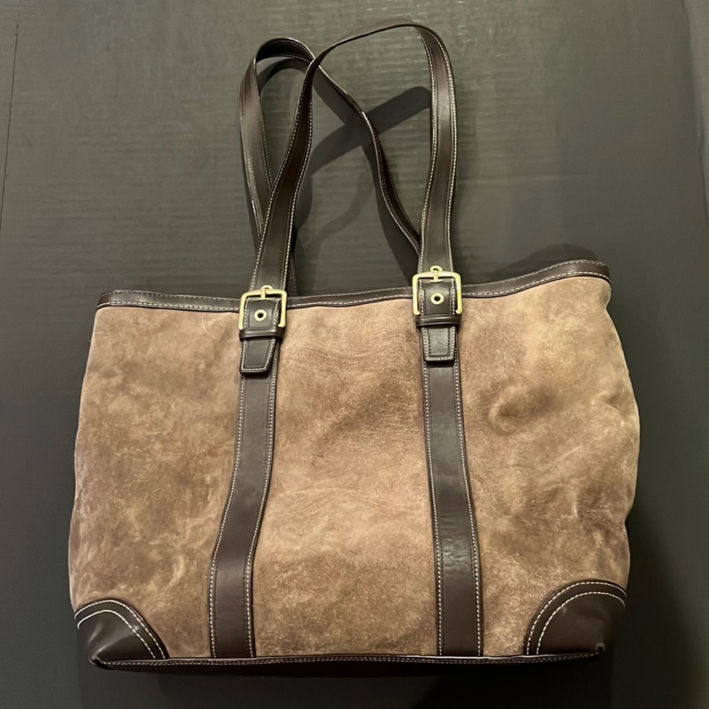 Coach suede bag